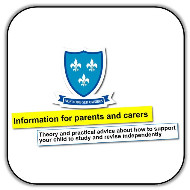 Information for parents and carers - Theory and pracitcal advice about how to support your child to study and revise independently