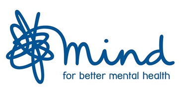 blue squiggle and mind text in handwritten style